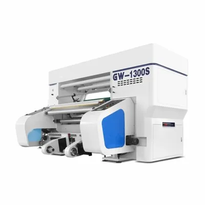 Llawn-Servo PVC Ffilm Roll Slitter Rewinder